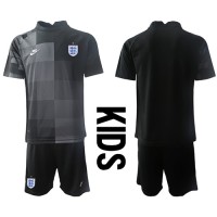 Camiseta Inglaterra Portero Primera Equipación Replica Mundial 2022 para niños mangas cortas (+ Pantalones cortos)